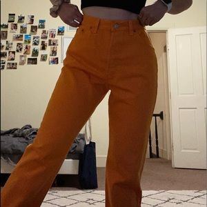 -EXTREMELY RARE- One of a kind Orange Vintage Levis buttonfly!!